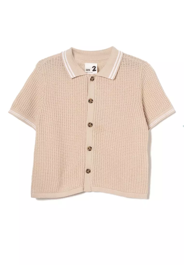 Knitted Short Sleeve Shirt