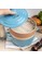 UCHII blue UCHII Premium 3in1 Cooking Soup Pot Ceramic w/ Bamboo Food Steamer 2L 8EC98HL761F2A8GS_5