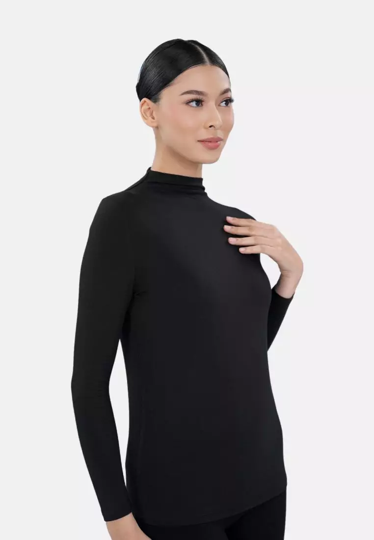 Everyday Inner Short Sleeves - Black – Buttonscarves