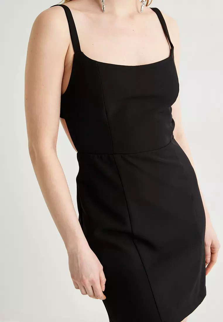 Open Back Mini Dress
