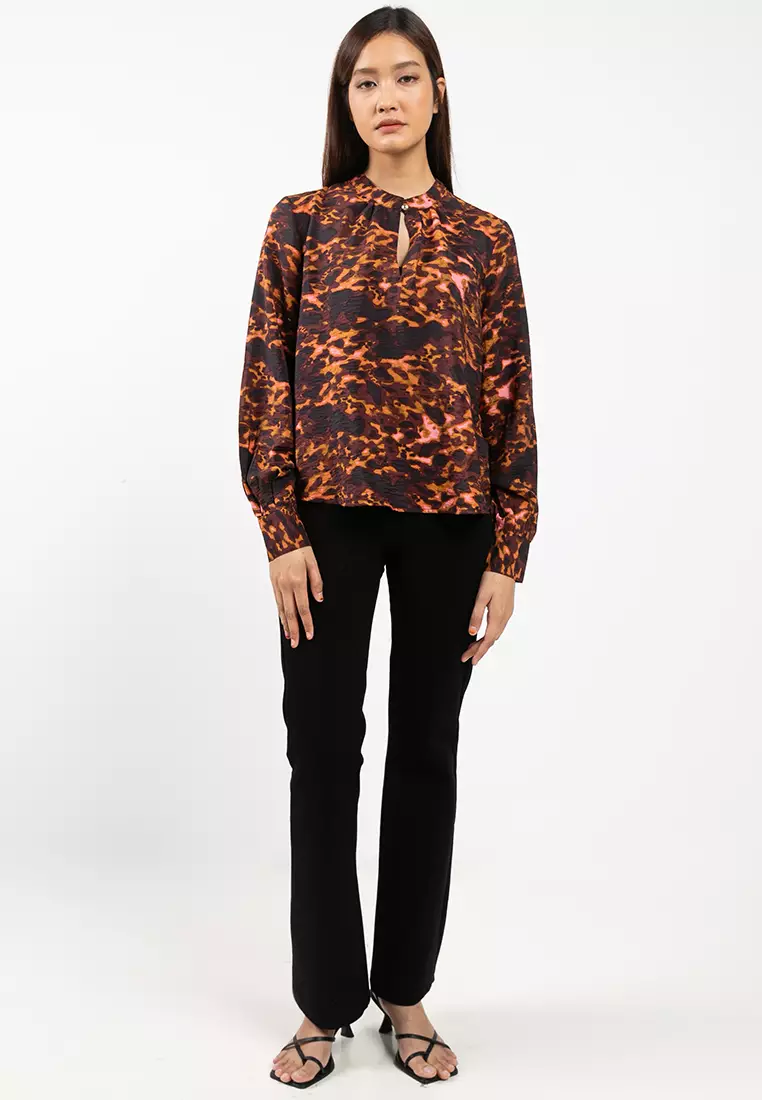 Long Sleeve Woven Top