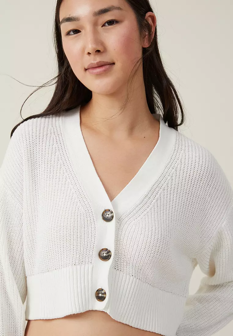 Buy Cotton On Everyday Crop Button Cardigan 2024 Online ZALORA