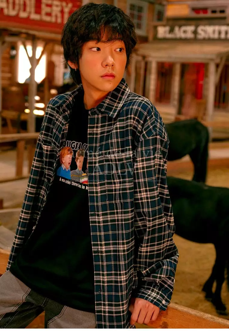 Tough Guy Club Printing Short Sleeve T-Shirt Black