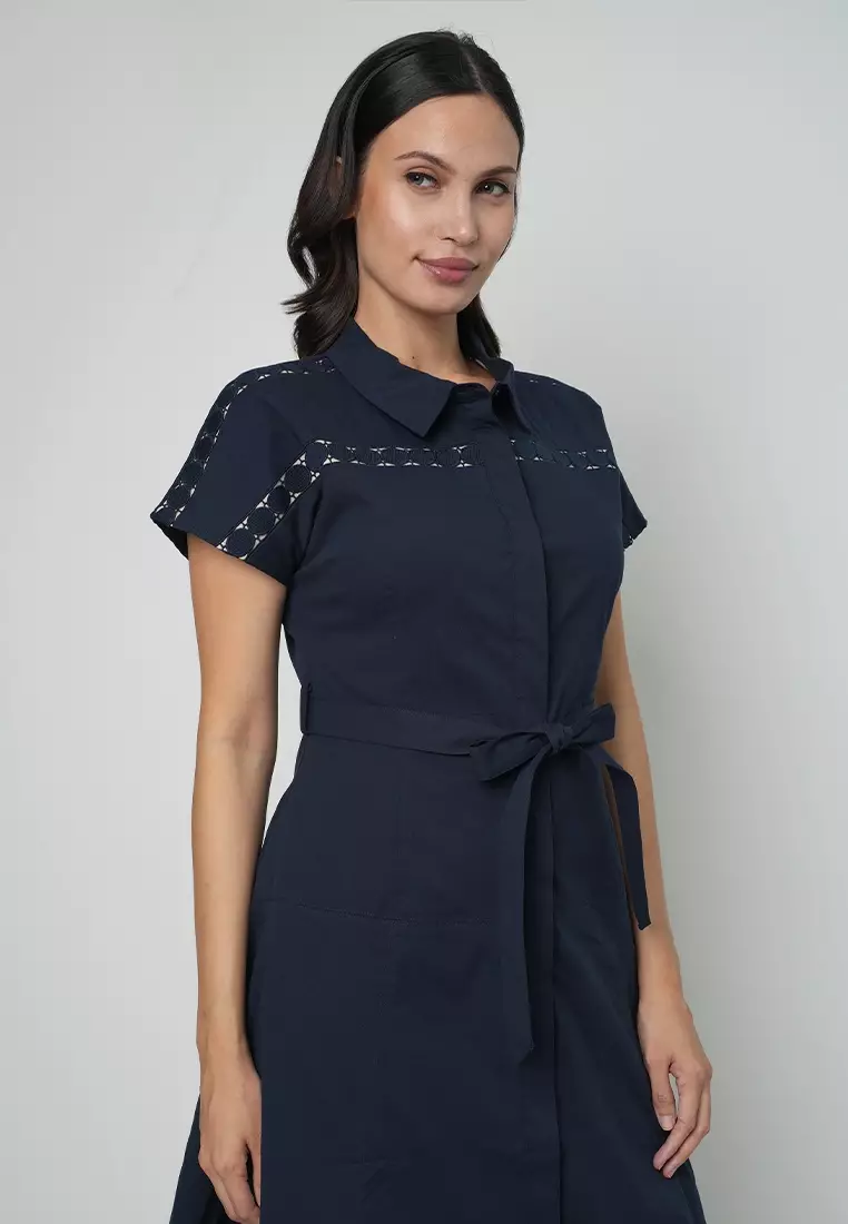 Aubriella Dress with Chest Trimming