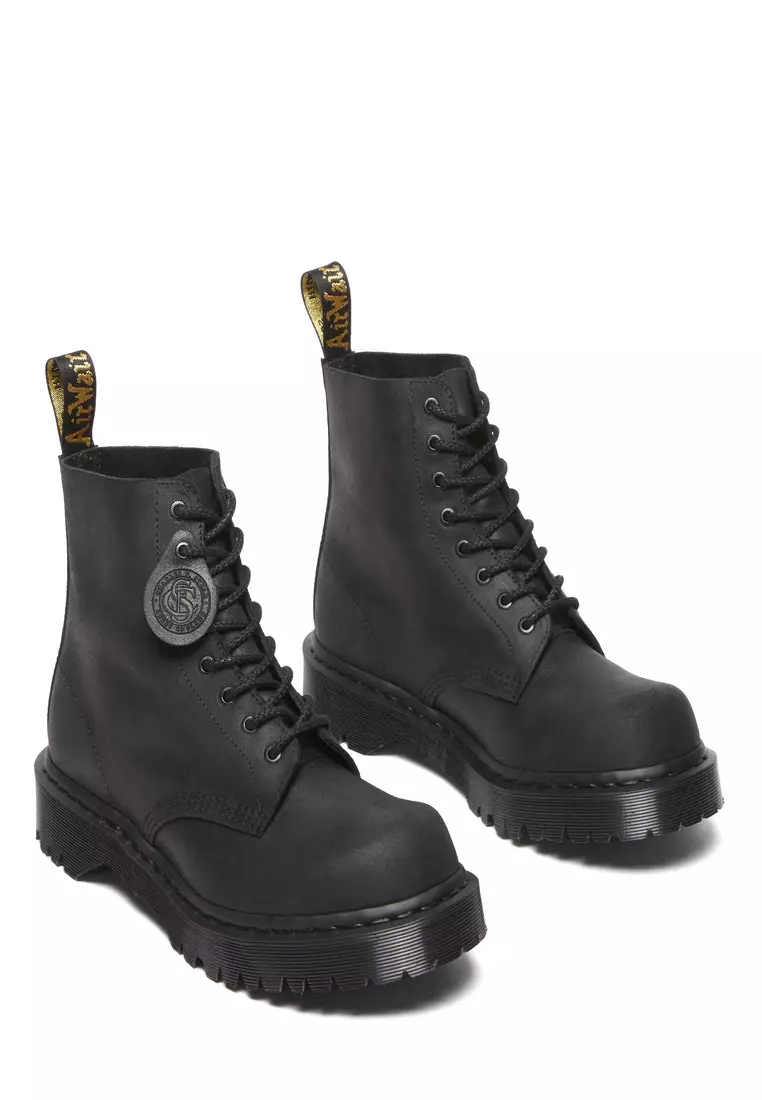 1460 Bex Bump Toe Leather Black Boots Men