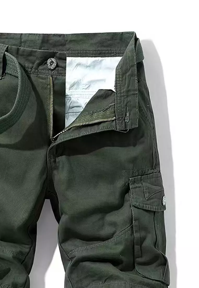 Multi Pockets Cotton Casual Shorts GJL27053