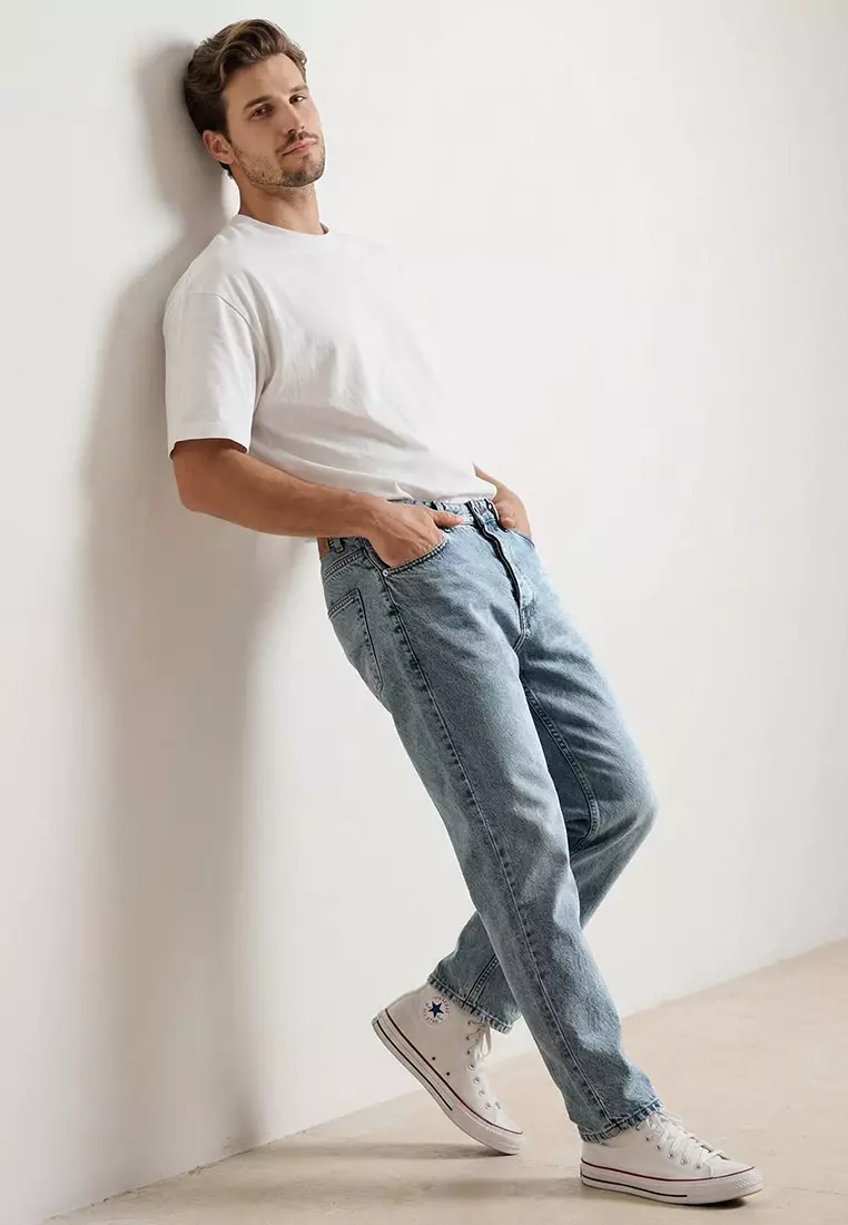 Boyfriend/ Comfort Fit Denim Pants Jeans