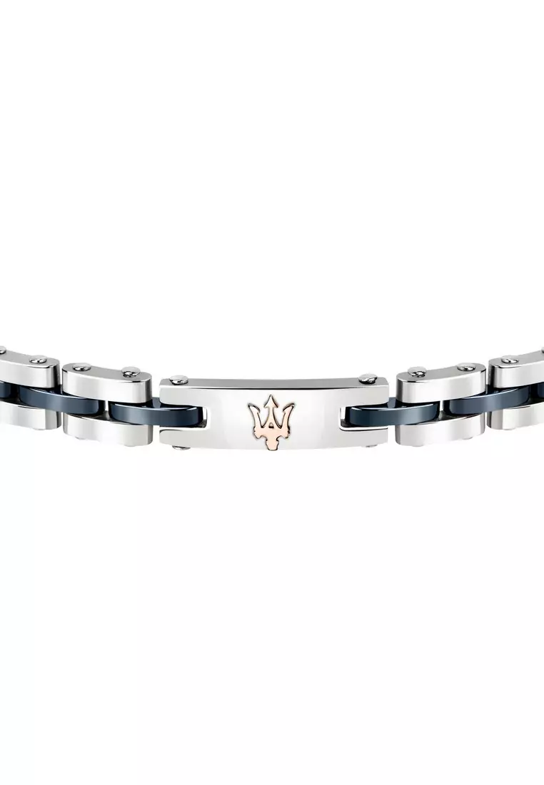 Maserati Jewels 210mm Men's Stainless Steel Bracelet JM220ASR08 (Adjustable)