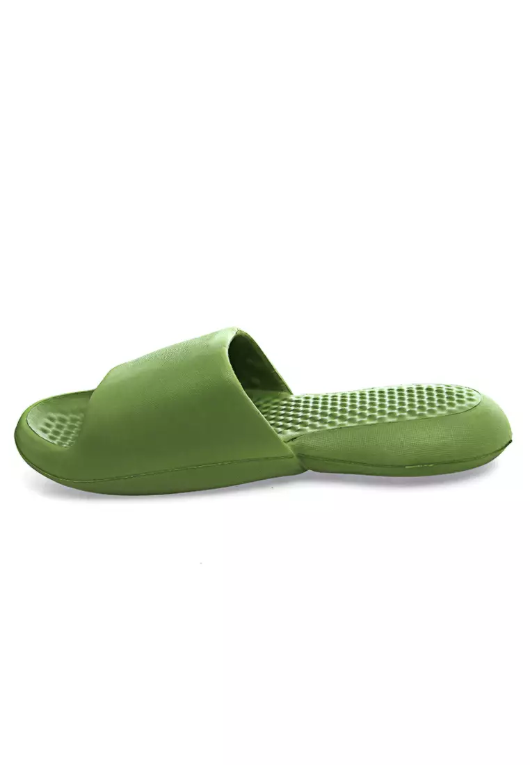 Verel Sandal Rumah Anti-Slip Slipper Unisex Quick Drying Elegant Design Material EVA Soft ORIGINAL - Green