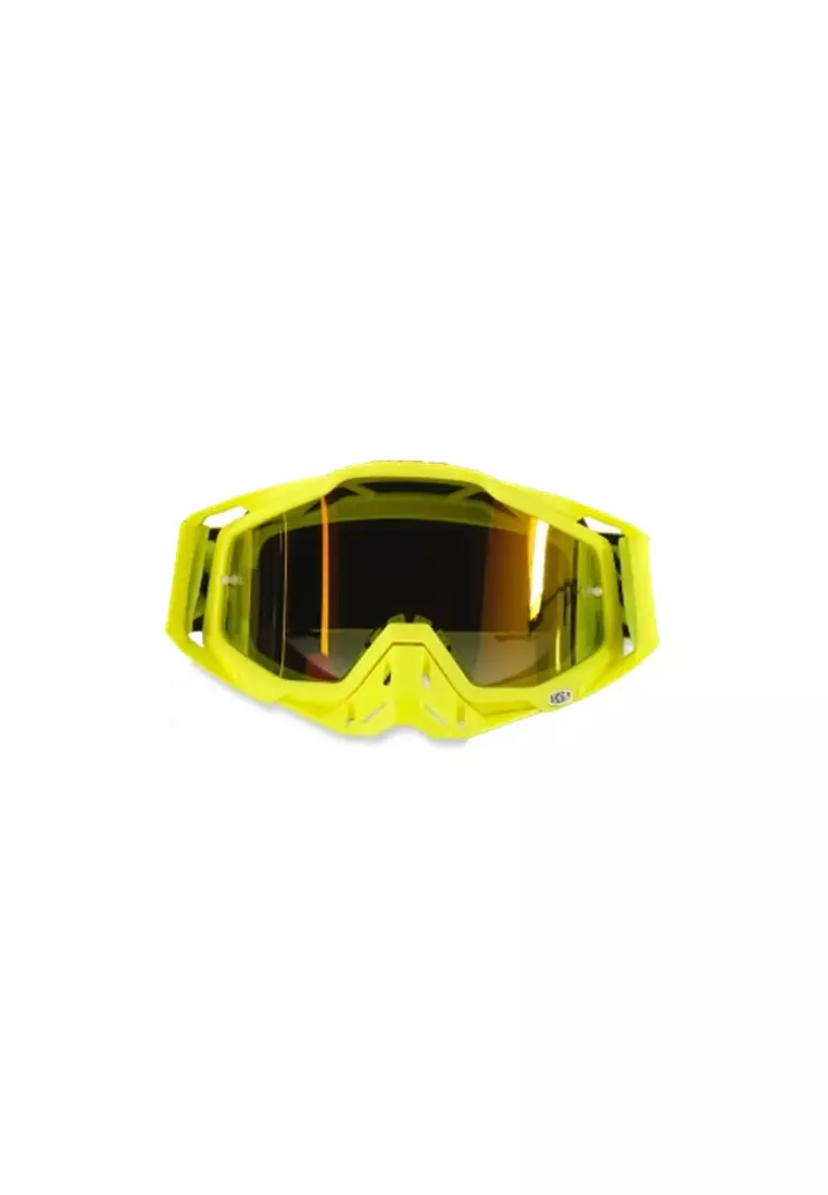 Kacamata Olahraga Unisex Motocross MTB ATV Ski Goggles Face Reflective UV400 ORIGINAL - Yellow
