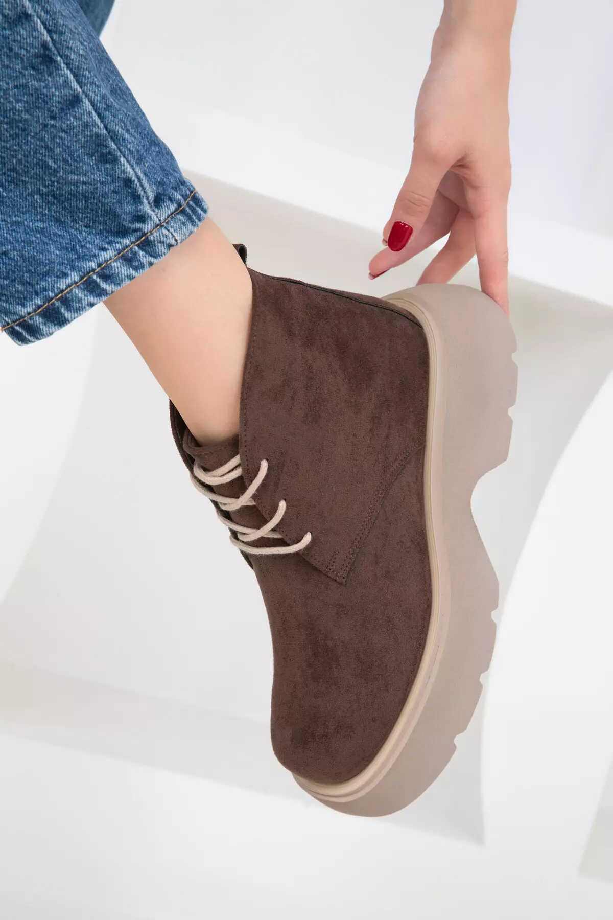 Brown Suede 19928 Boots & Bootie