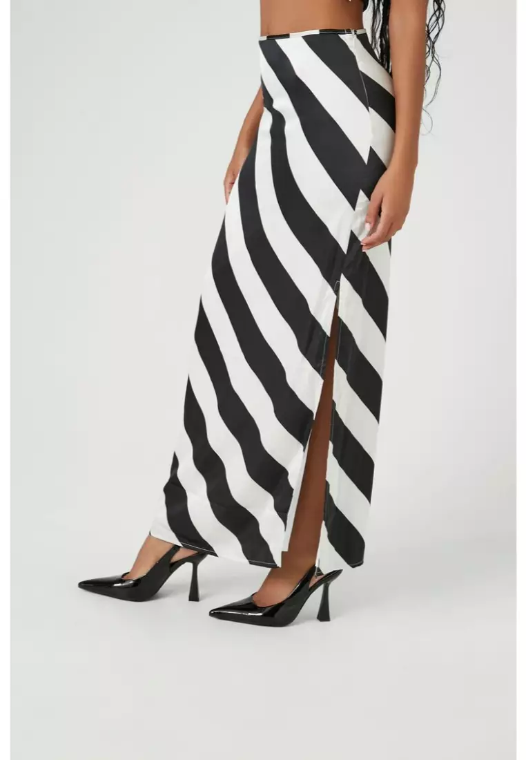 Forever 21 satin maxi skirt hot sale