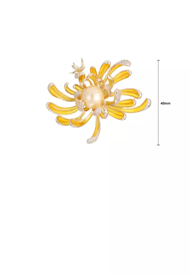 Gold discount flower pins