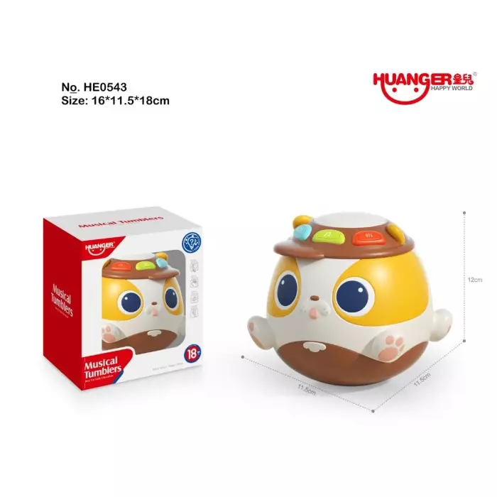 Huanger Sound And Light Dog Tumbler - Mainan Bunyi Edukasi Anak Bayi