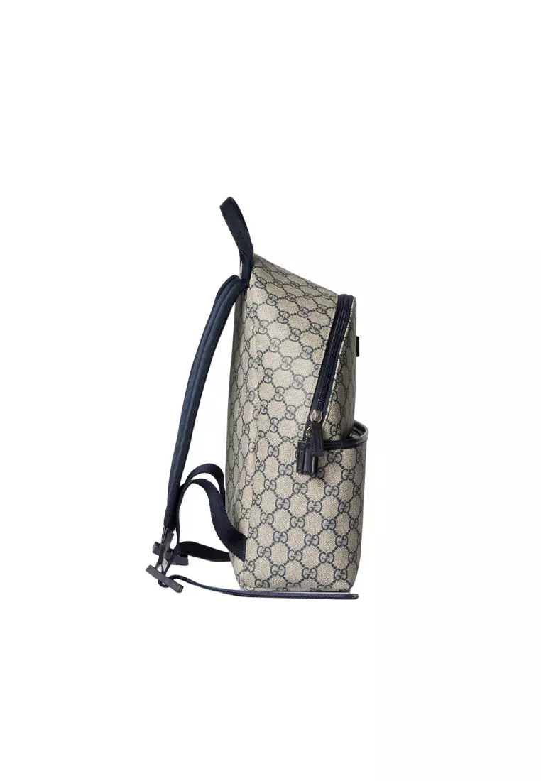 Women's Backpack in Beige with Blue 782708 FAC4E