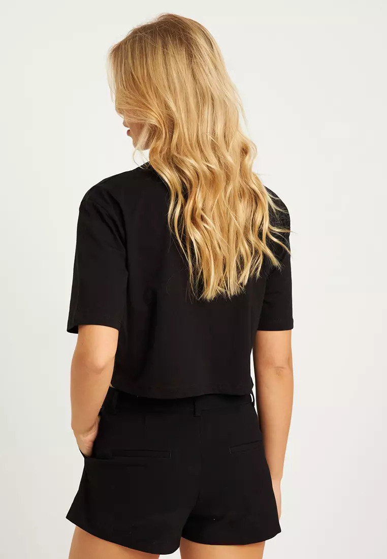 Chain Boxy Crop T-Shirt