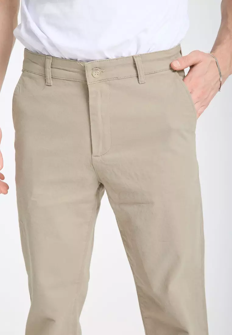 Taş Regular Fit Basic Chino Flexible Gabardine Trousers TMNSS25PL00019