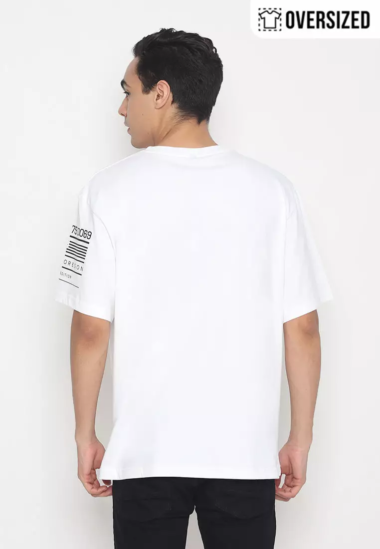 NX T-Shirt Cotton Combed Tebal Oversized Pria 2079370481
