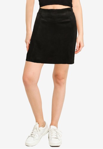 ONLY Faux Suede Skirt Mei 2023| ZALORA Indonesia ®