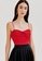 Love, Bonito red Ashlynn Pleated Knot Front Camisole D8826AA7ADE147GS_3