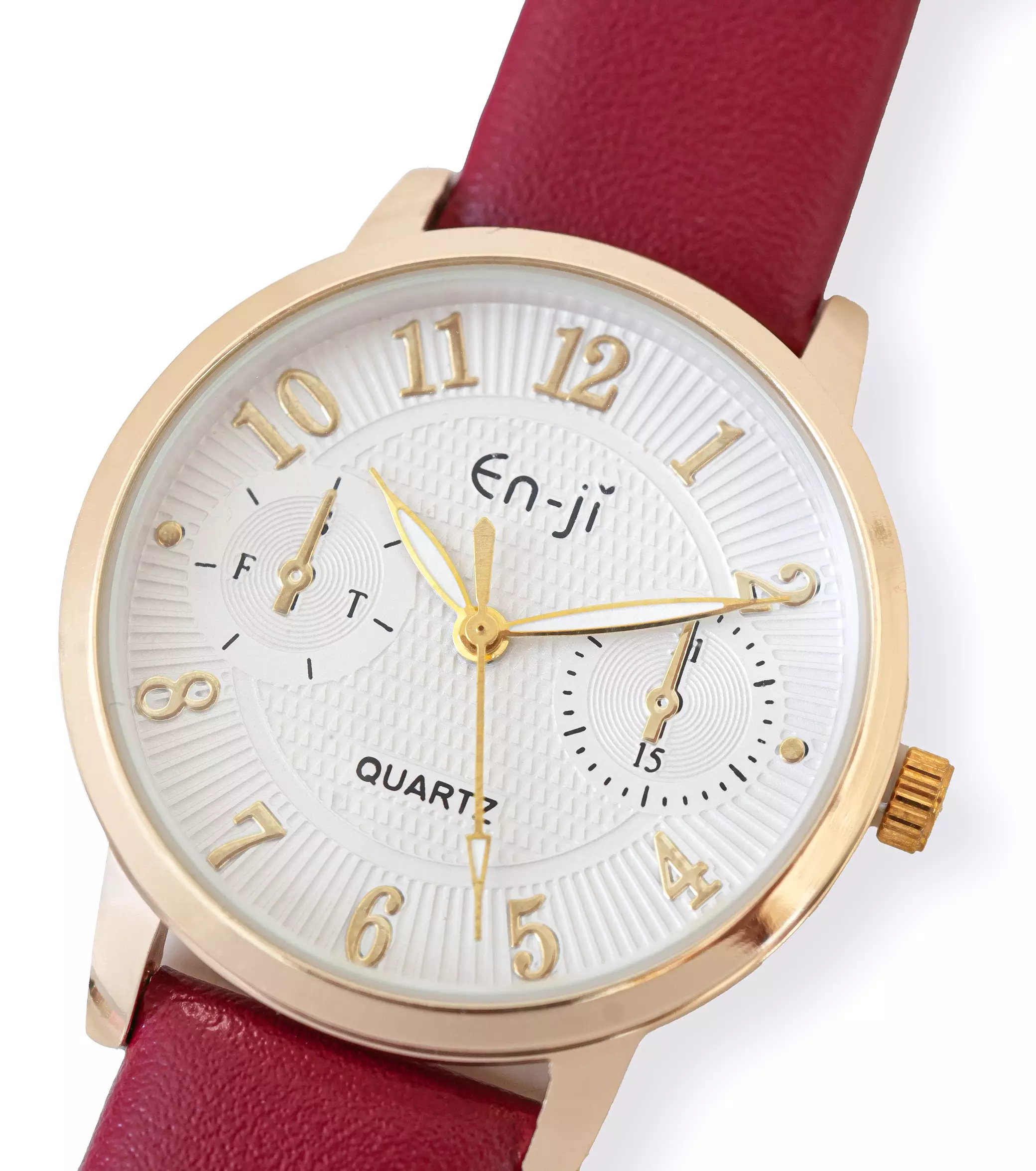 Enji Kuina Jam Tangan Wanita Warna Cherryred (Box Blue)