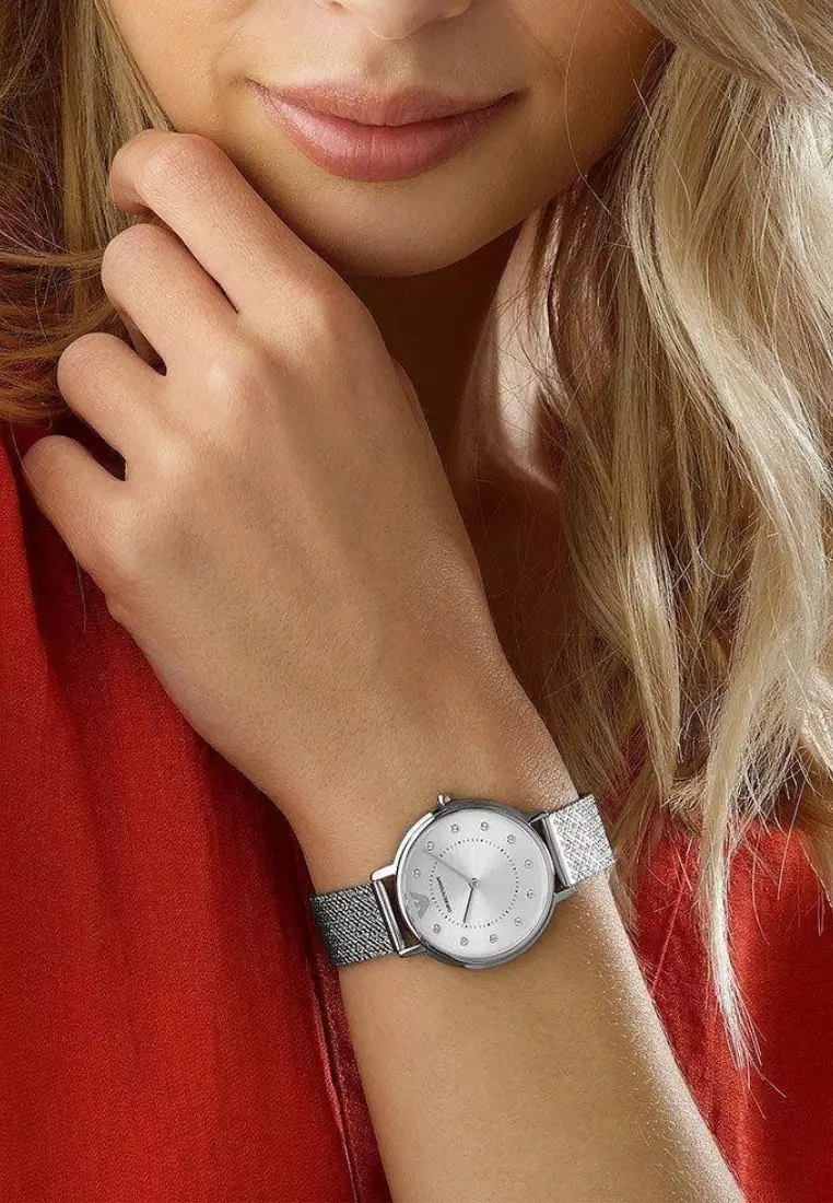 Buy Emporio Armani Emporio Armani Women s Two Hand Stainless Steel
