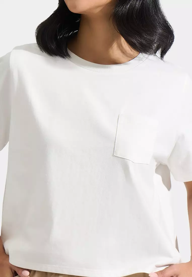 Boxy Tee With Patch Pocket