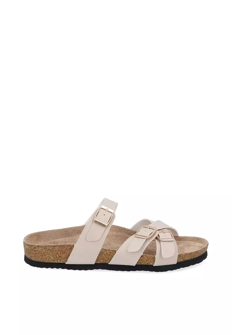 Discount on Carlo Rino  shoes - SKU: Nude Kayla Buckle Flats