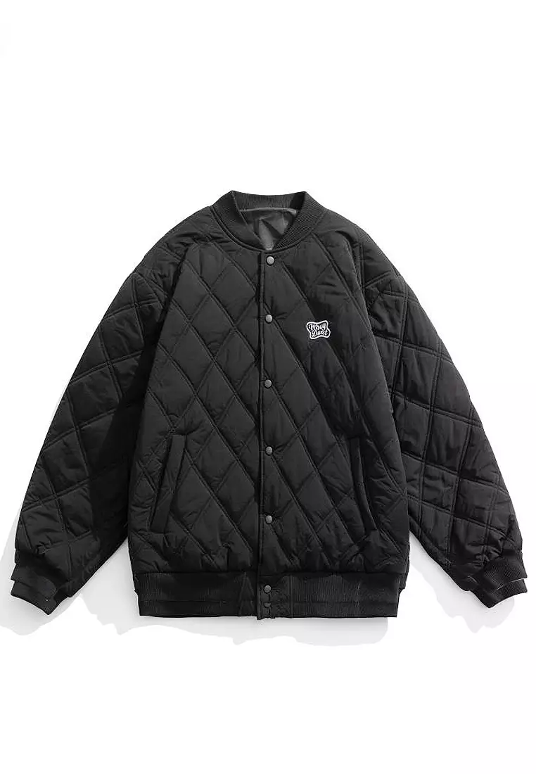 Quilted baseball clearance jacket