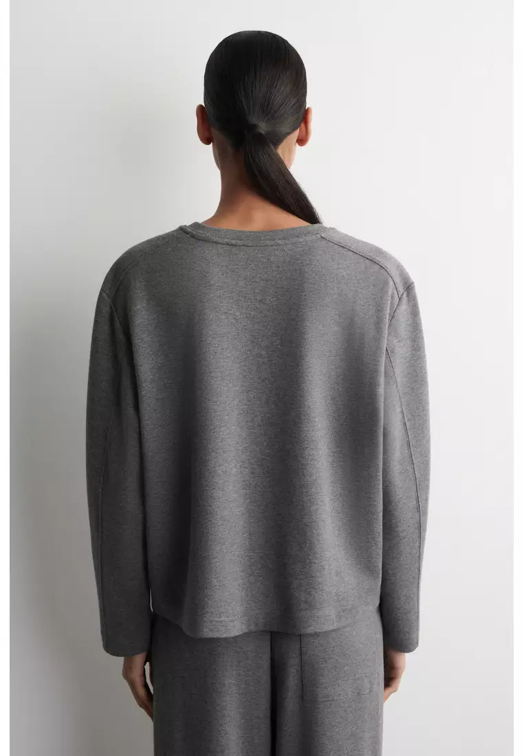 COTTON LONG-SLEEVED TOP