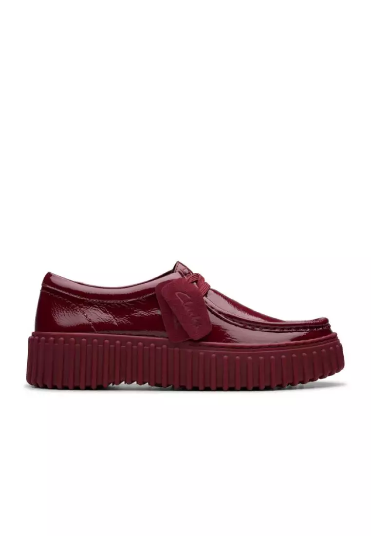 Buy CLARKS Womens Torhill Bee Burgundy Patent 2025 Online