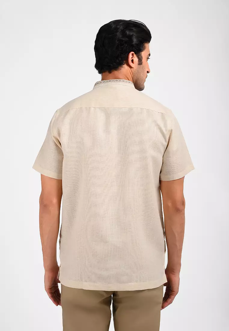 MOC Kemeja Koko Lengan Pendek Pria EDDARD-KHAKI