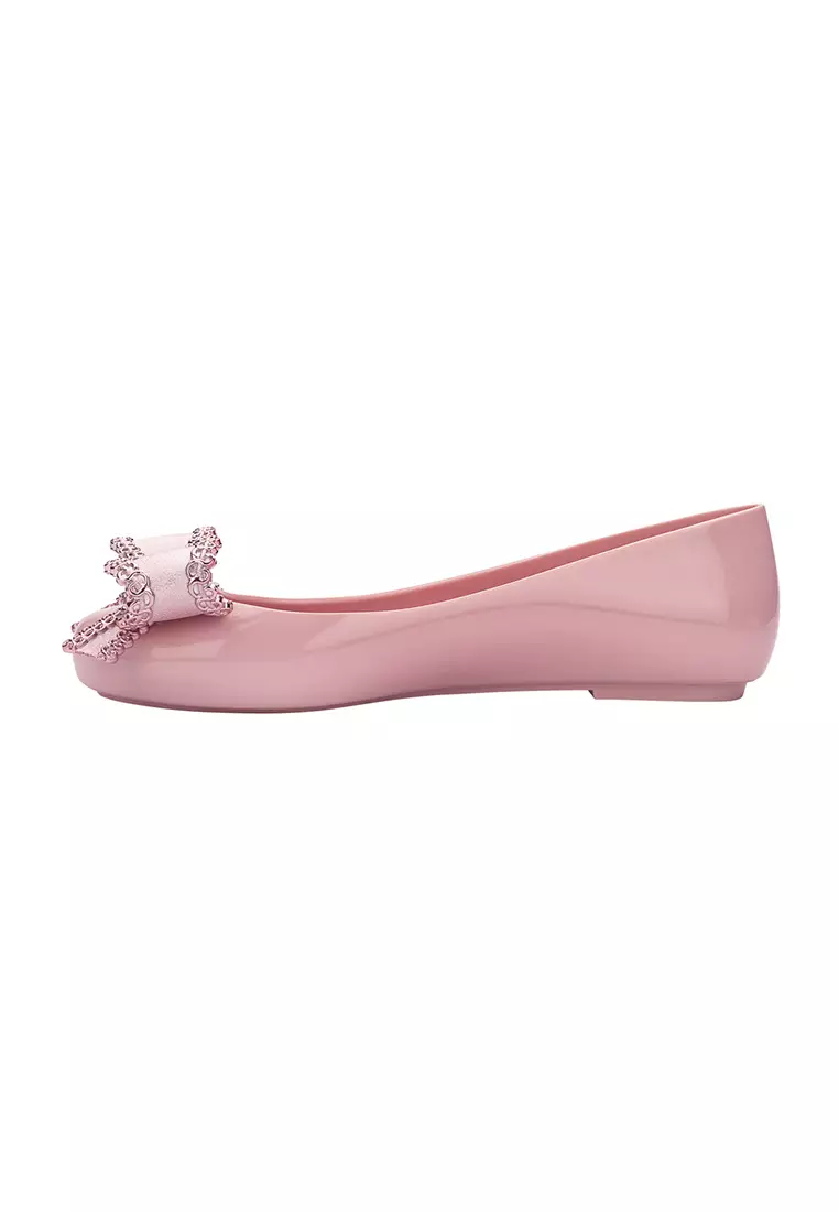 Buy Melissa Melissa Sweet Love VIII Ladies Flats Pink Metallic