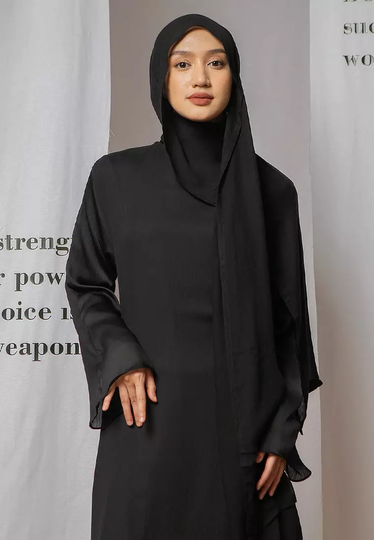 Viscose Pashmina Nour Shawl Black NEW