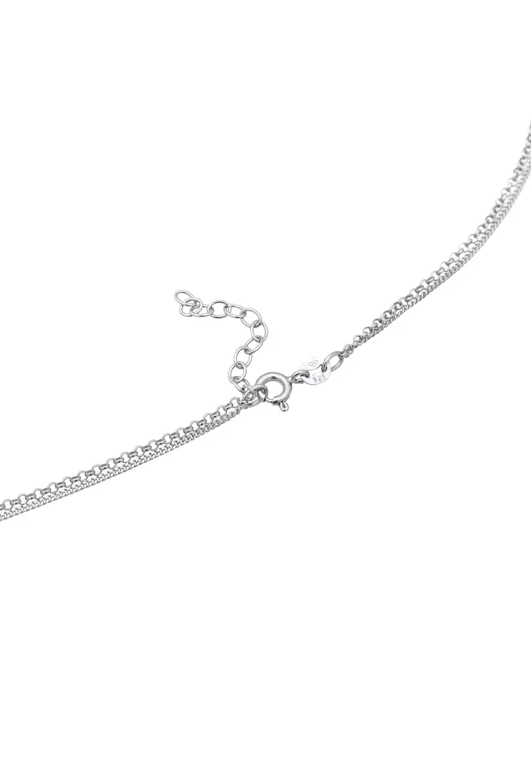 Kalung Perhiasan Perak 925 Wanita Layer Sun