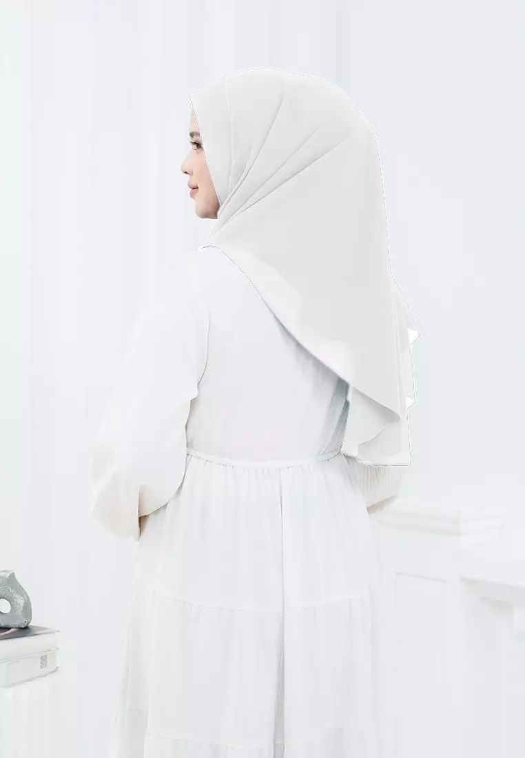 HIJAB INSTAN ZHAZA - BROKEN WHITE