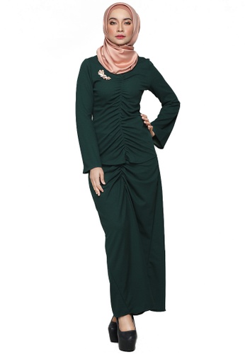 Kesuma Modern Kurung from ARCO in Green