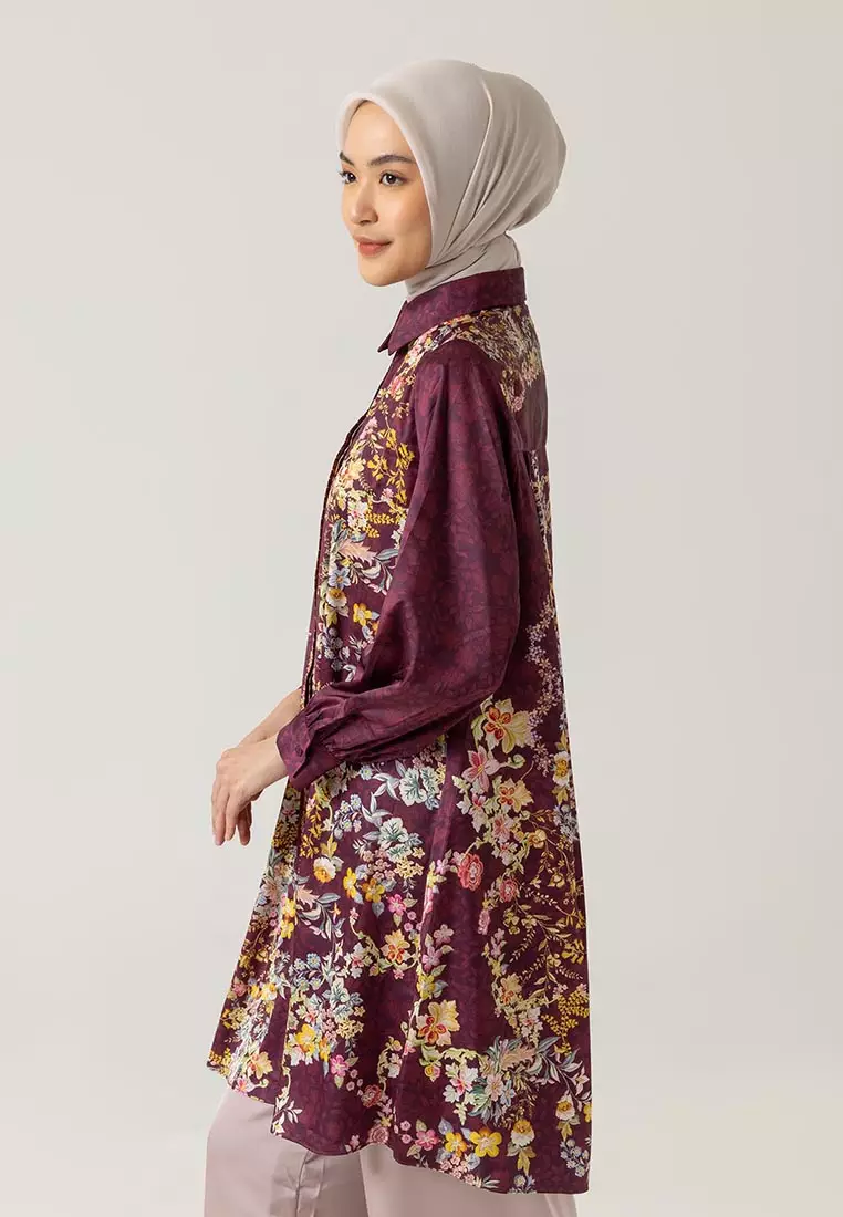 Ria Miranda Burgundy Bhuvi Tunic