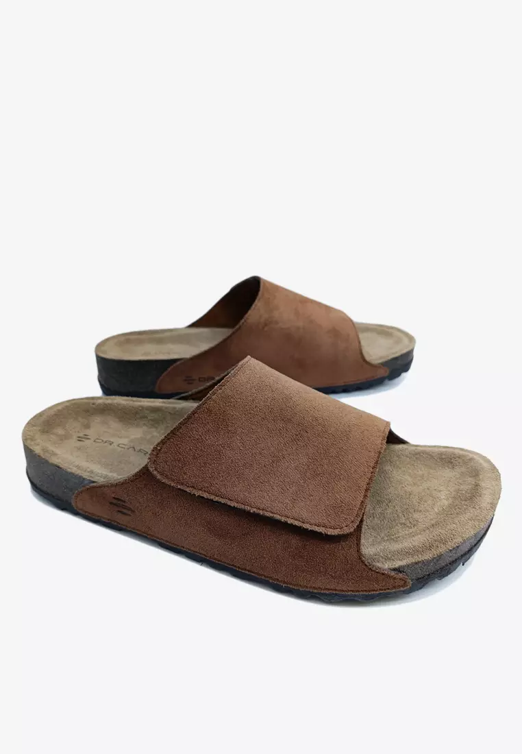 Dr. Cardin Men Cove Core Suede Comfort Sandals with Adjustable Strap D-SLB-8212