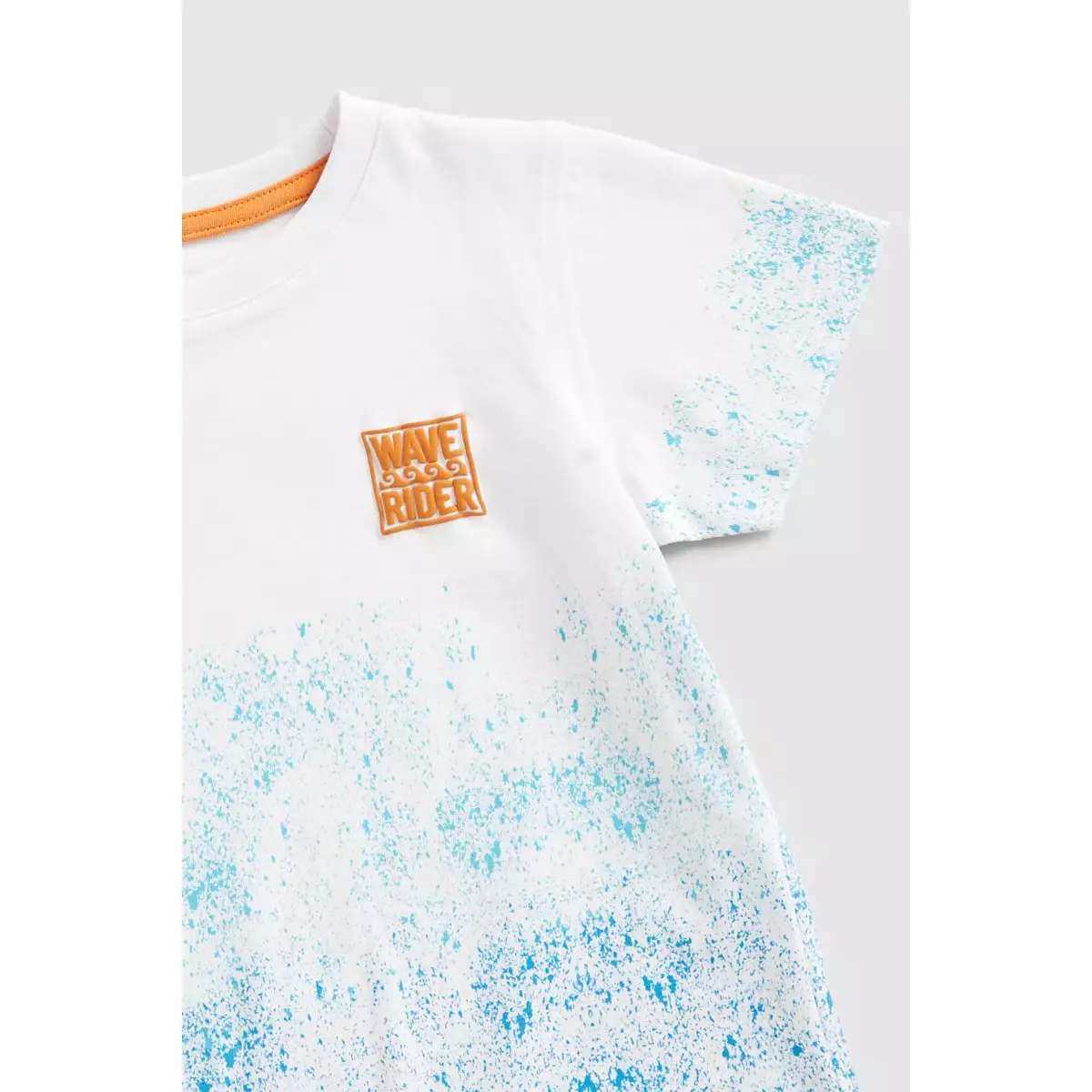 Mothercare T-Shirt and Denim Shorts Set - Set Pakaian Anak Laki-laki (Putih)