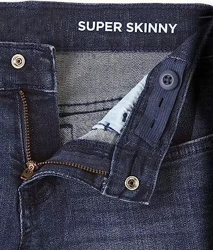 Boys Basic Stretch Super Skinny Jeans - Celana Anak Laki (Biru)