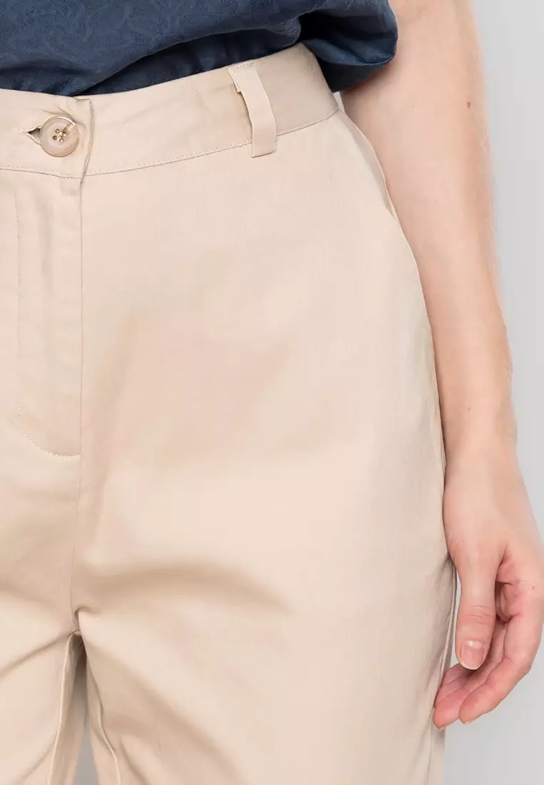 Crezelle Slim-Fit Pants with Pocket Detail