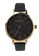 Milliot & Co. black Ella Rose Leather Strap Watch 94D11AC3F93EB9GS_1