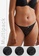 H&M black 3-Pack Lace Thong Briefs 46090USAF2F1FFGS_1