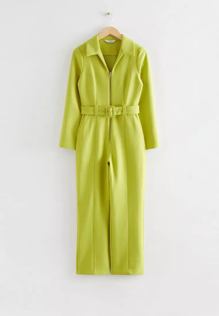 Buy & Other Stories Belted Collared Jumpsuit 2024 Online ZALORA