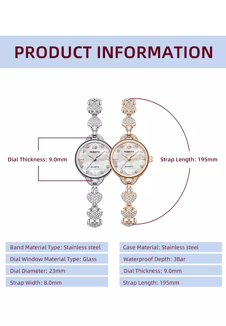 Jam Tangan Wanita Tali Gelang Berlian Mewah Anggun Anti Air Kuarsa Jam Tangan Cewek Original Silver