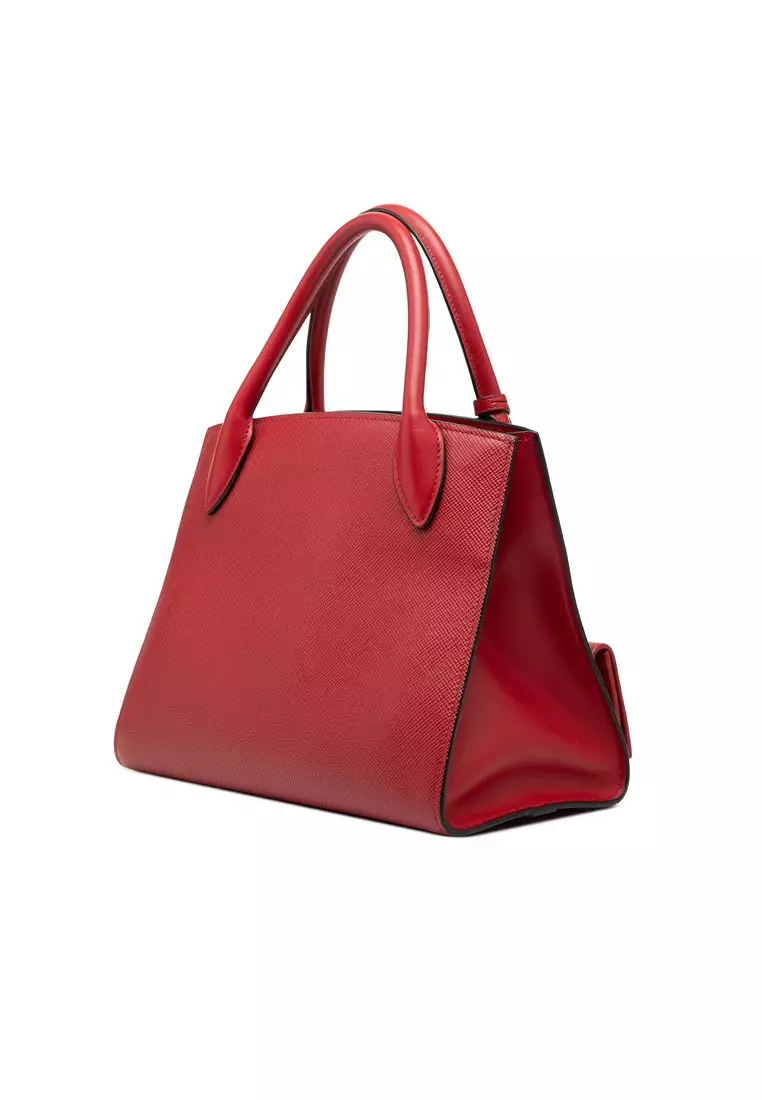 Pre-Loved Prada Small Saffiano Cuir Monochrome Top Handle Tote
