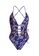 LYCKA blue LWD7211-European Style Lady Swimsuit-Blue 2F345US19DDB66GS_4