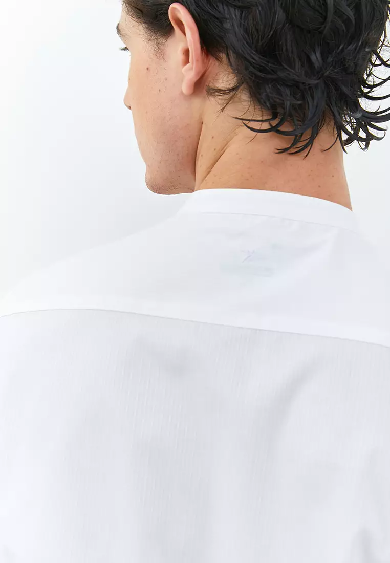 Jobb Azka Koko Pria Lengan Panjang Slim Fit Putih