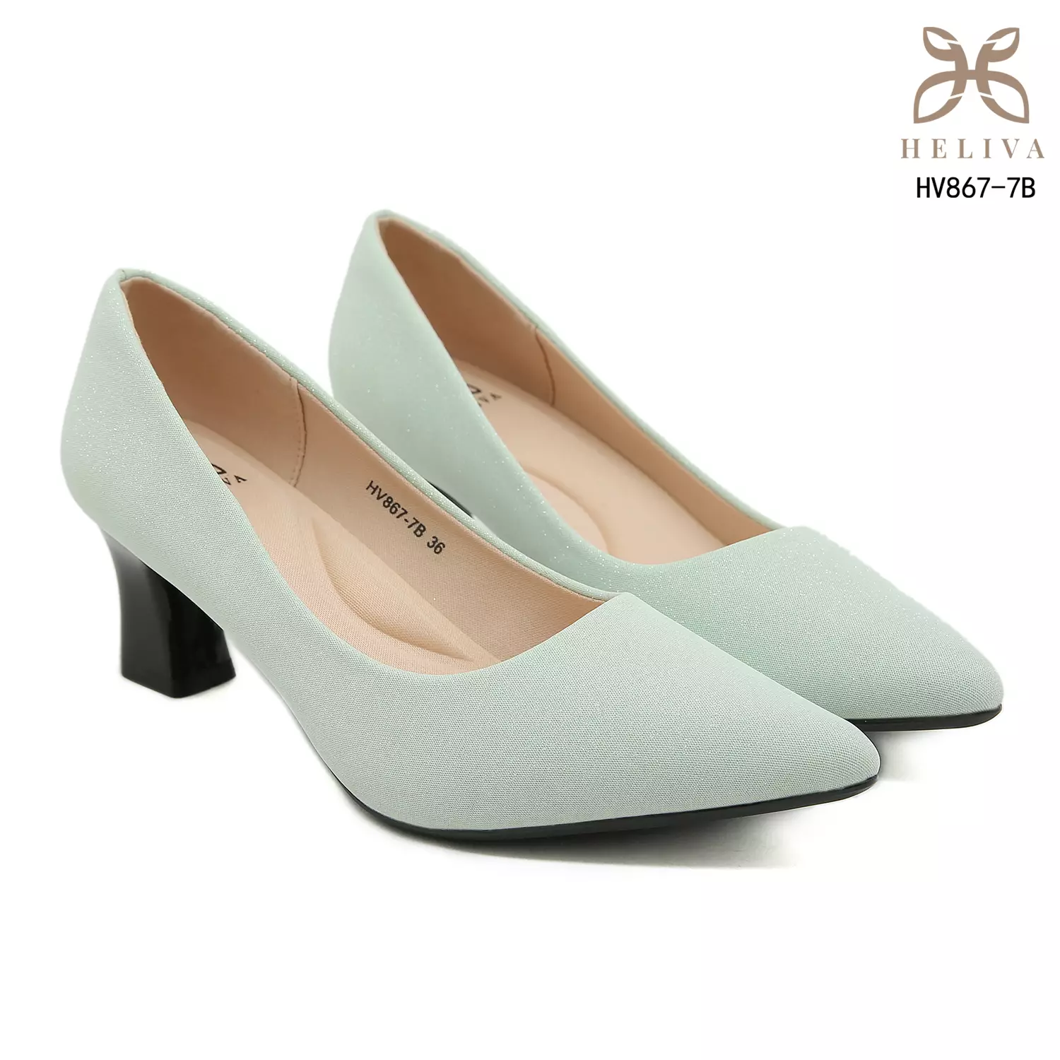 Heliva Lumina Subtle Sparkle Matte Heels 5.5cm HV867-7B